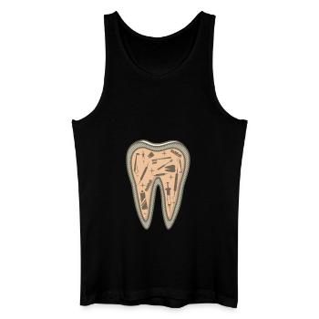 Der riesige Zahn! - Geschenk - Männer Bio Tank Top - Schwarz - Vorne