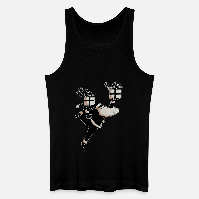 Santa Dancer (v2) - Männer Bio Tank Top - Schwarz