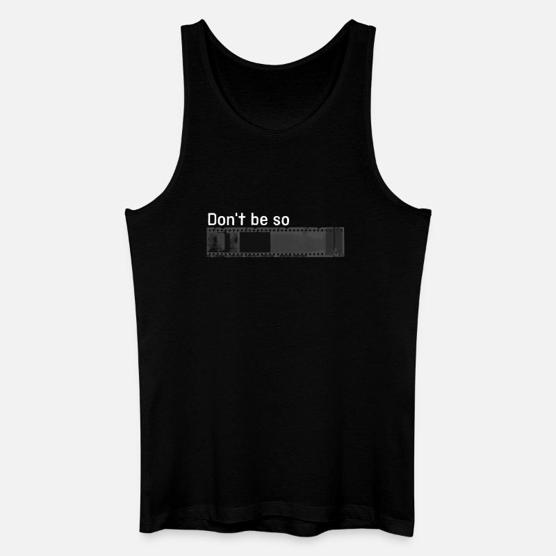 „Don't be so negative“ w - Männer Bio Tank Top - Schwarz