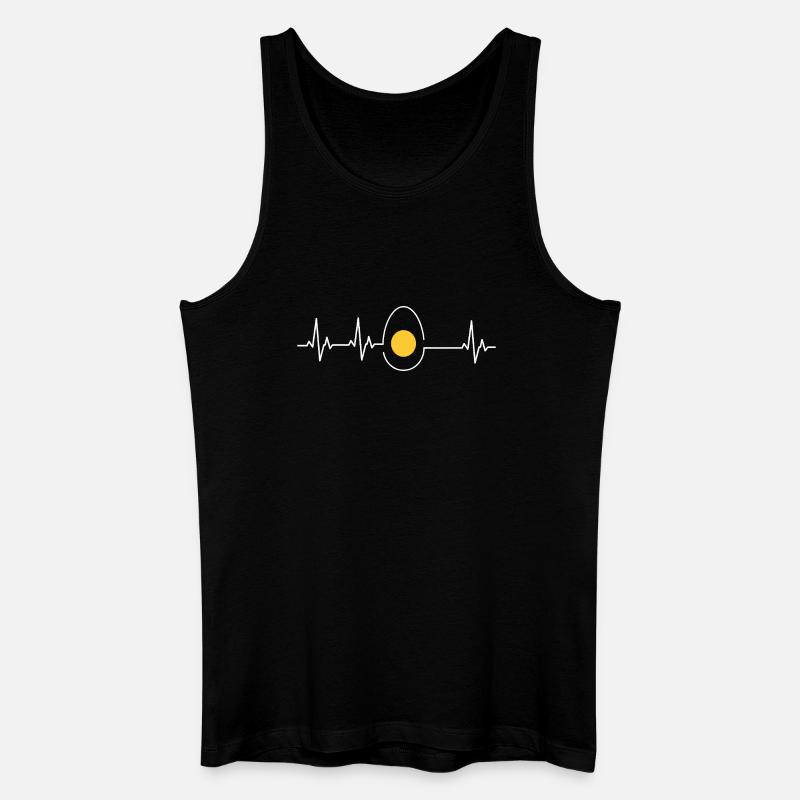 Hühner Fans -  Hahn - Gockel - Küken - Eigelb - Männer Bio Tank Top - Schwarz