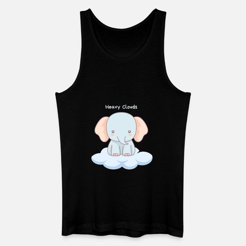 Heavy Clouds - Männer Bio Tank Top - Schwarz
