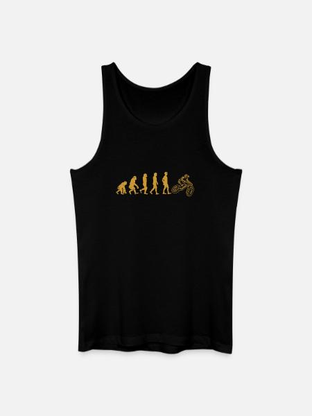 Evolution Moto Rider - Männer Bio Tank Top - Schwarz
