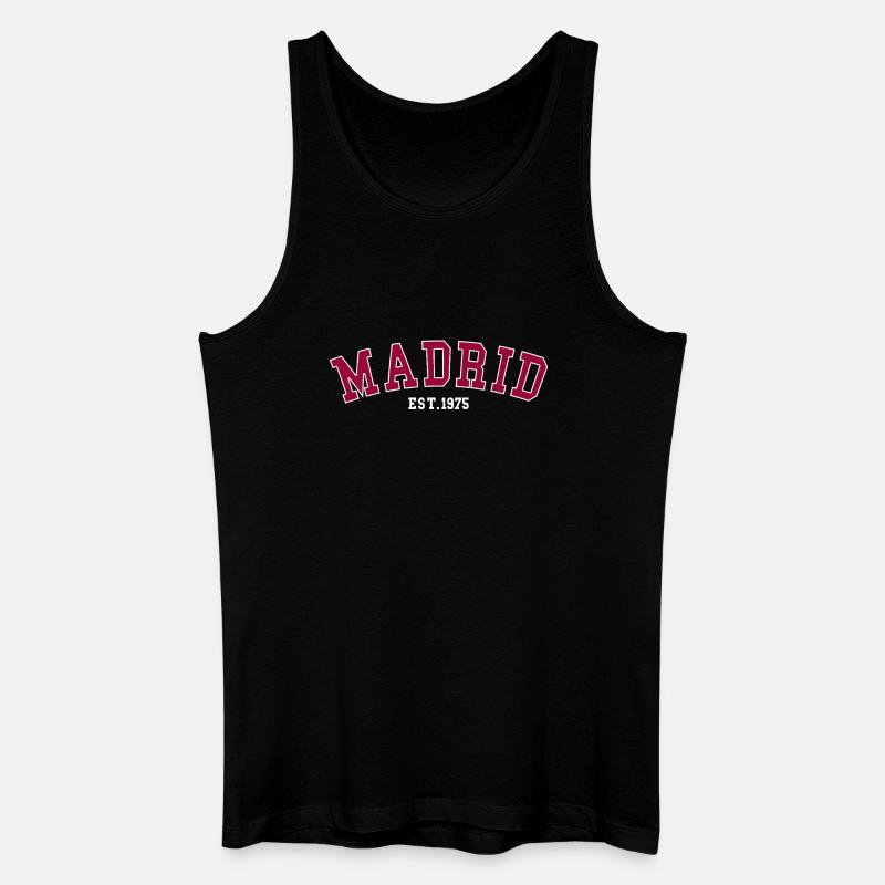 Madrid_Est_1975 - Männer Bio Tank Top - Schwarz