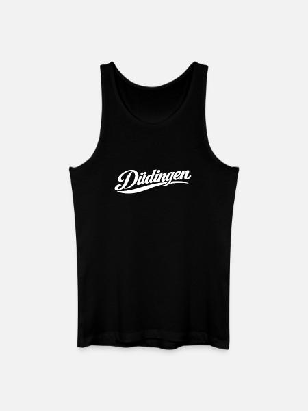 Düdingen Freiburg - Männer Bio Tank Top - Schwarz