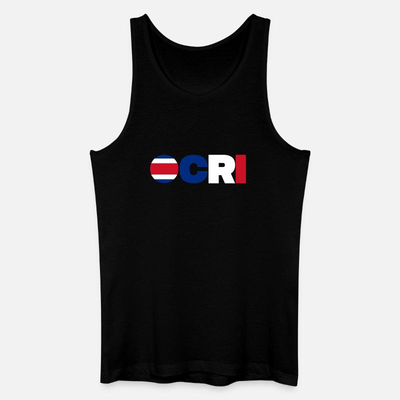 Costa Rica - Männer Bio Tank Top - Schwarz