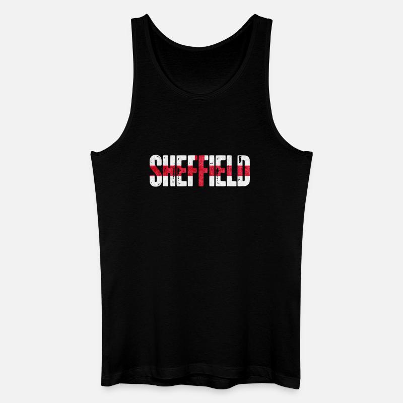 Sheffield England - Männer Bio Tank Top - Schwarz