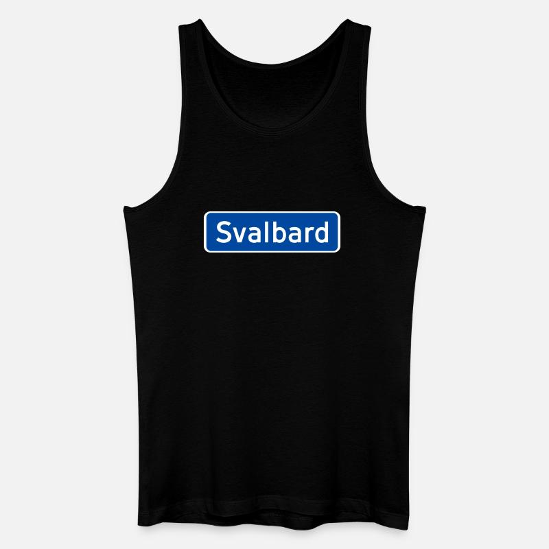 Spitzbergen - Männer Bio Tank Top - Schwarz