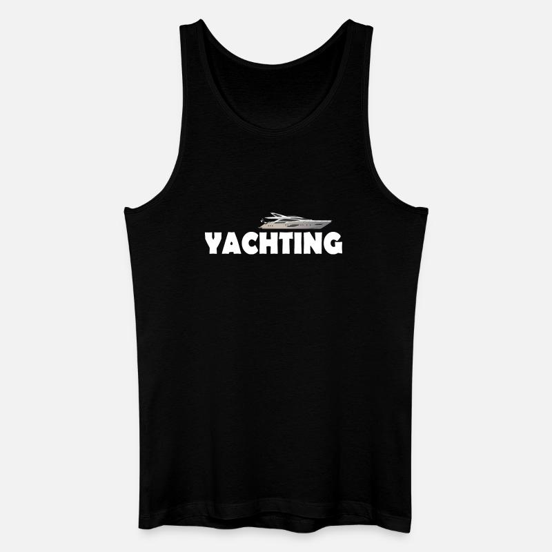 YACHTING - Männer Bio Tank Top - Schwarz