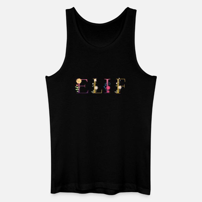 Elif - Männer Bio Tank Top - Schwarz