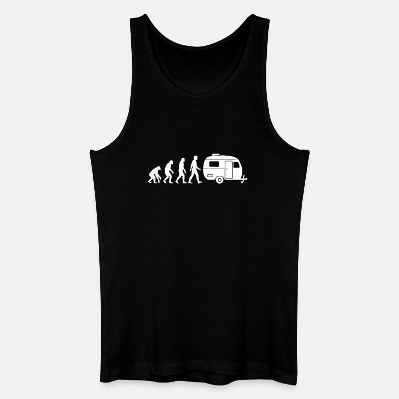 Caravan Evolution Camper Camping - Men’s Organic Tank Top - black