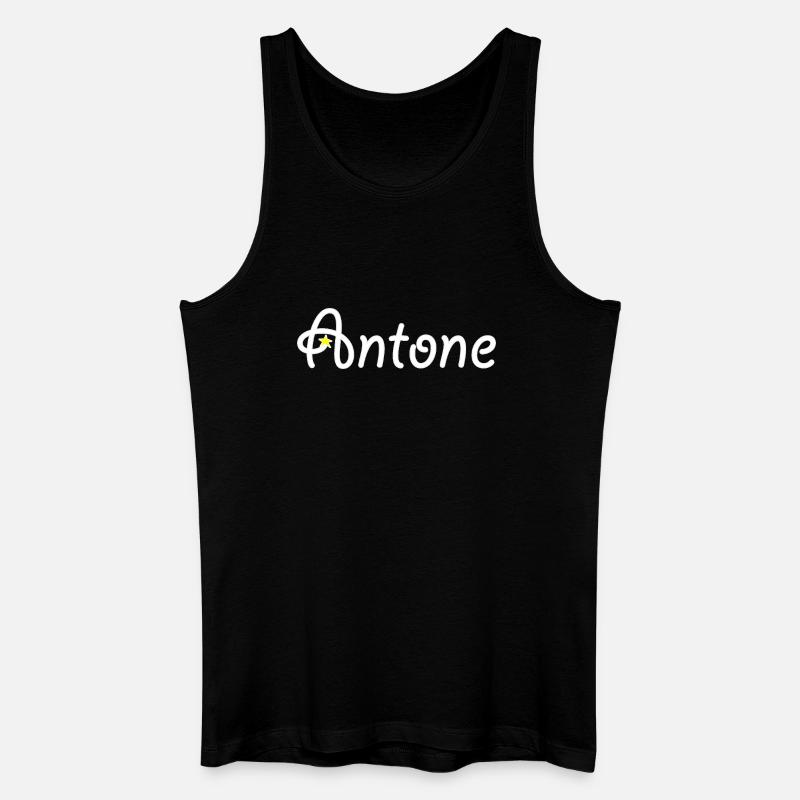 Antone - Männer Bio Tank Top - Schwarz