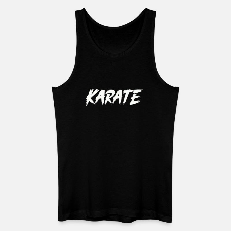 Karate - Männer Bio Tank Top - Schwarz