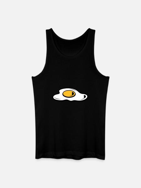 A fried egg - Men’s Organic Tank Top - black
