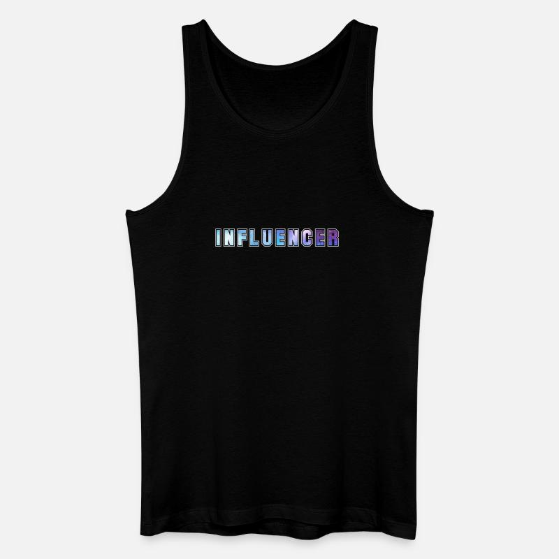 Influencer - Männer Bio Tank Top - Schwarz