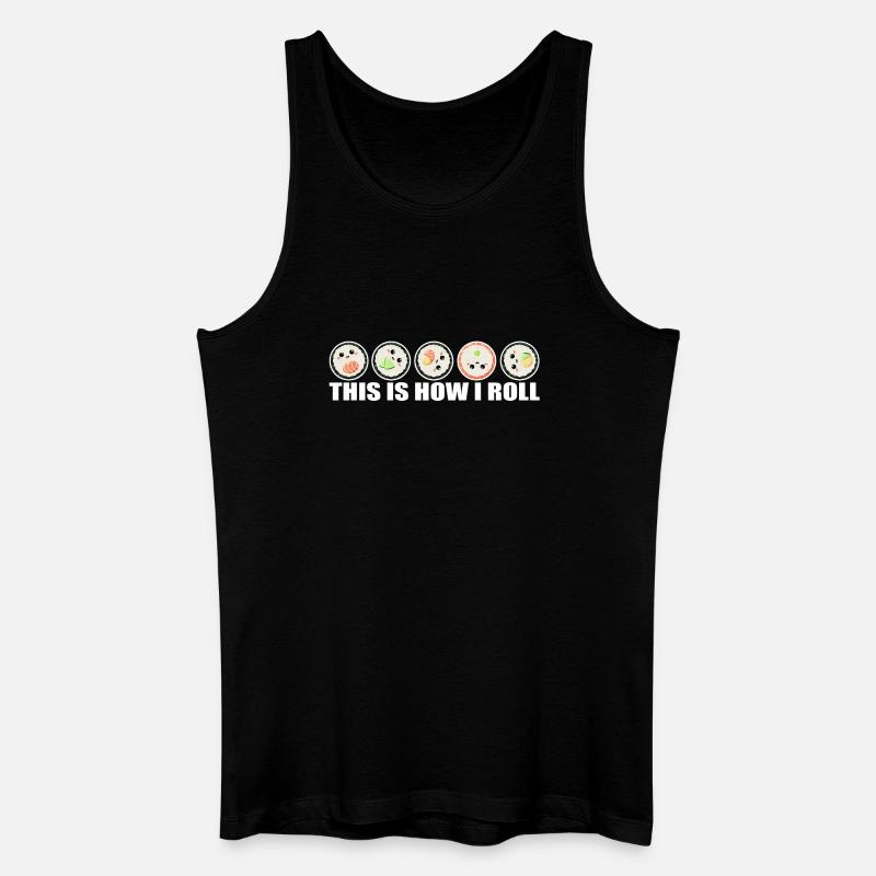 Sushi - Männer Bio Tank Top - Schwarz