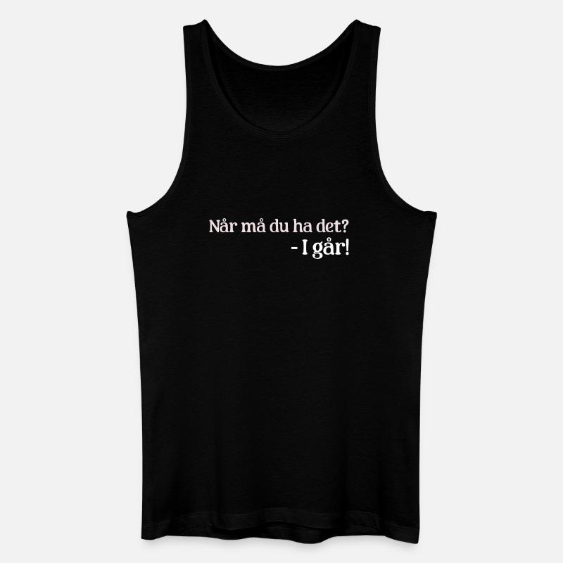Gestern - Männer Bio Tank Top - Schwarz