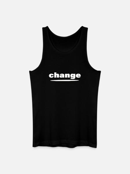 CHANGE - Männer Bio Tank Top - Schwarz