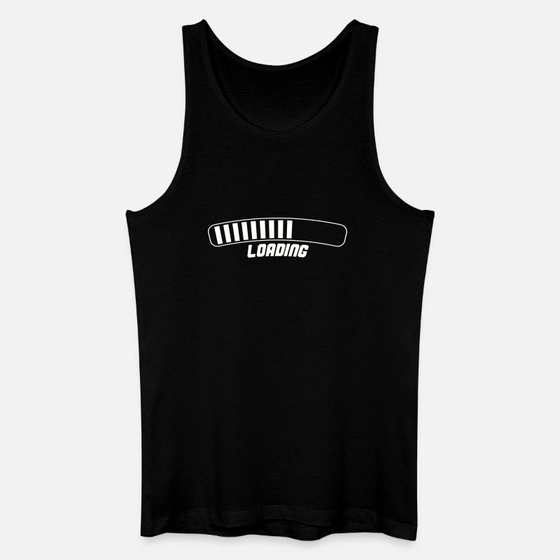 Loading - Männer Bio Tank Top - Schwarz