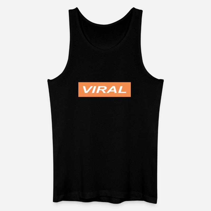 VIRAL - Männer Bio Tank Top - Schwarz