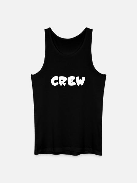 Crew Bubbles Typography - Men’s Organic Tank Top - black