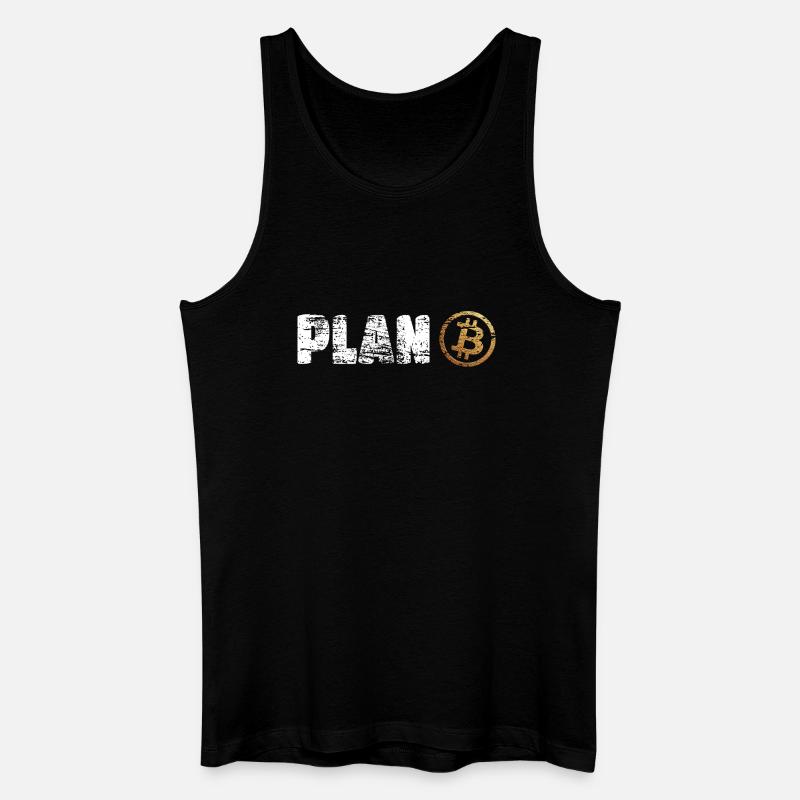 Plan Bitcoin Plan B - Débardeur bio Homme - noir