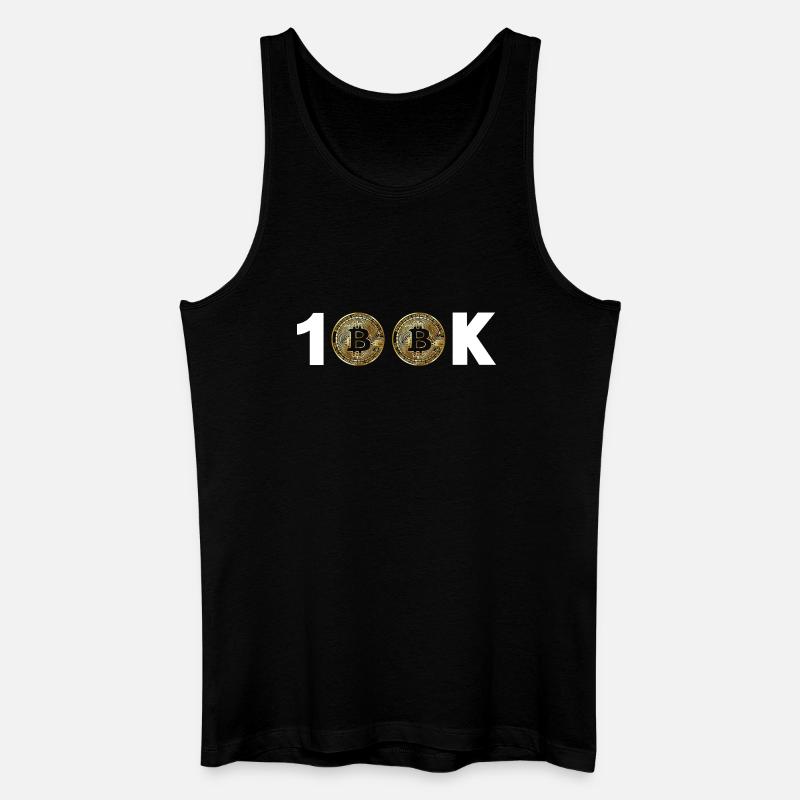 Bitcoin Bitcoin BTC 100k Kryptowährung - Männer Bio Tank Top - Schwarz