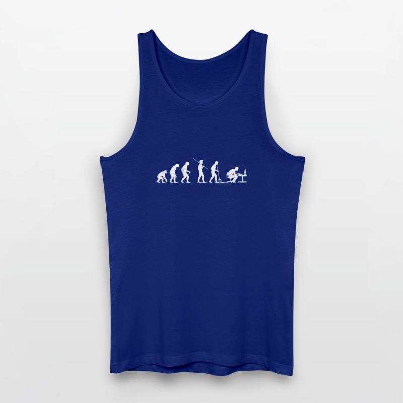Evolution Programmierer Computerfreak Männer Bio Tank Top