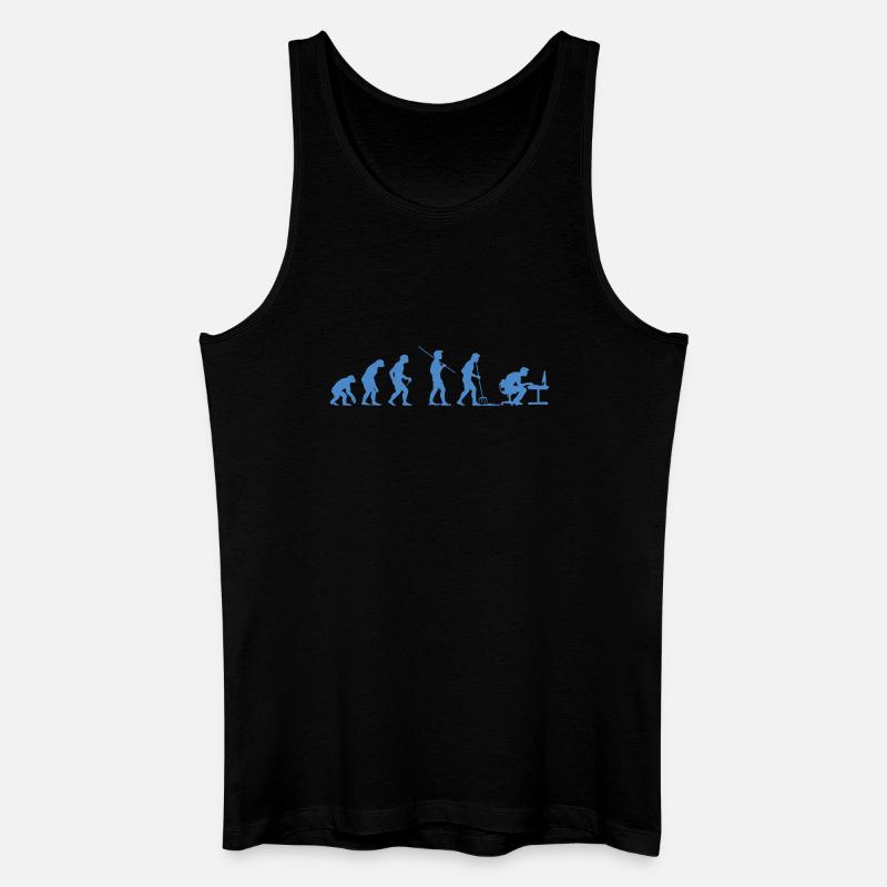 Programmer Evolution Computer Scientist Developer - Men’s Organic Tank Top - black