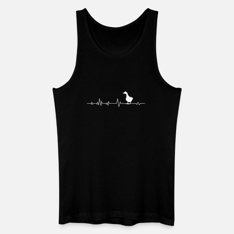 Gans Gänse - Männer Bio Tank Top - Schwarz