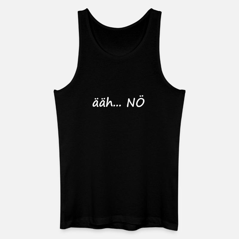 ääh... NÖ - Männer Bio Tank Top - Schwarz