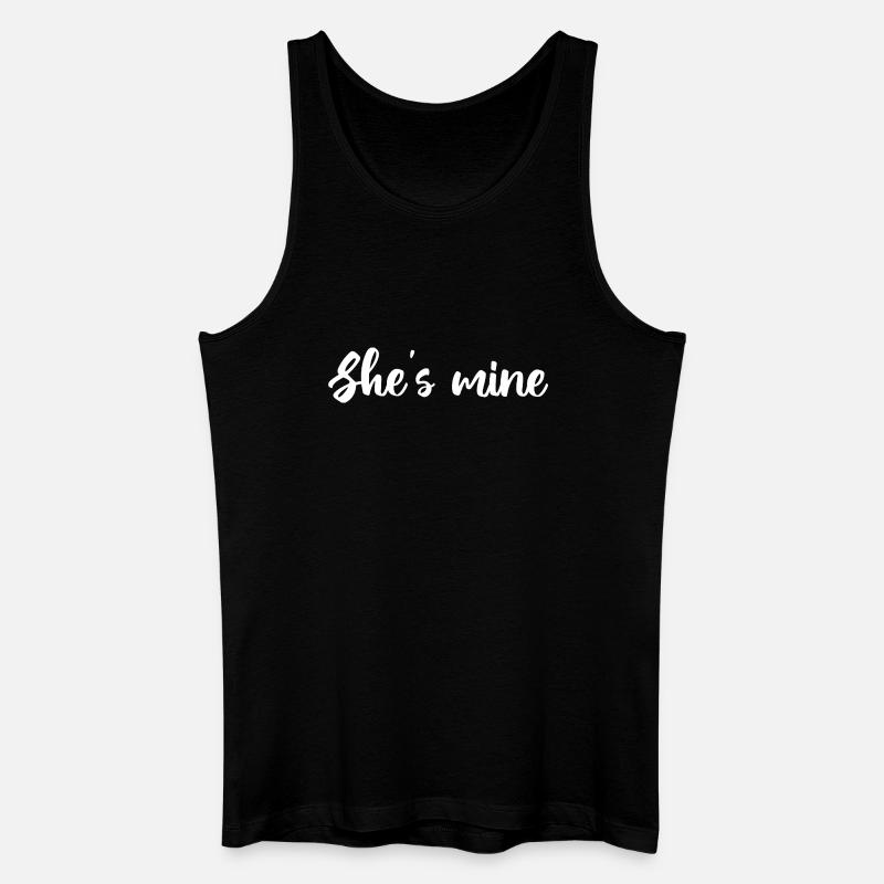 She-s-Mine-Design - Männer Bio Tank Top - Schwarz