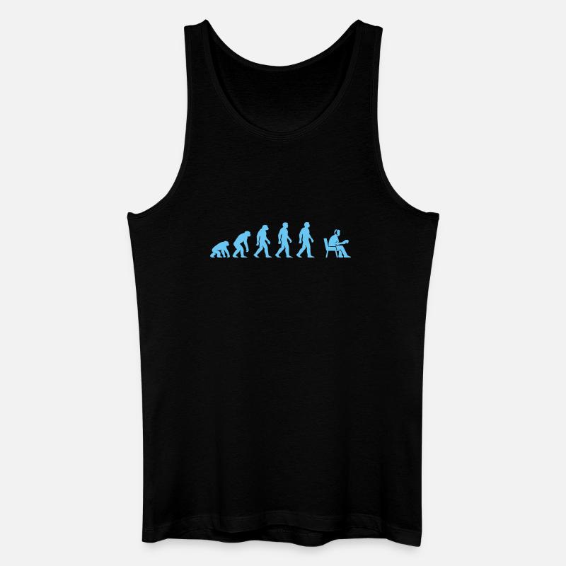Evolution to office work - Men’s Organic Tank Top - black