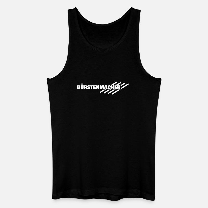 Buerstenmacher als Beruf - Männer Bio Tank Top - Schwarz