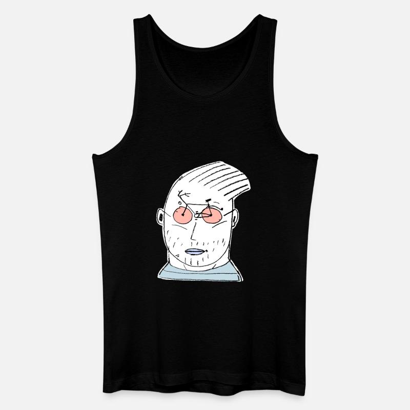 Radfahrer - Männer Bio Tank Top - Schwarz
