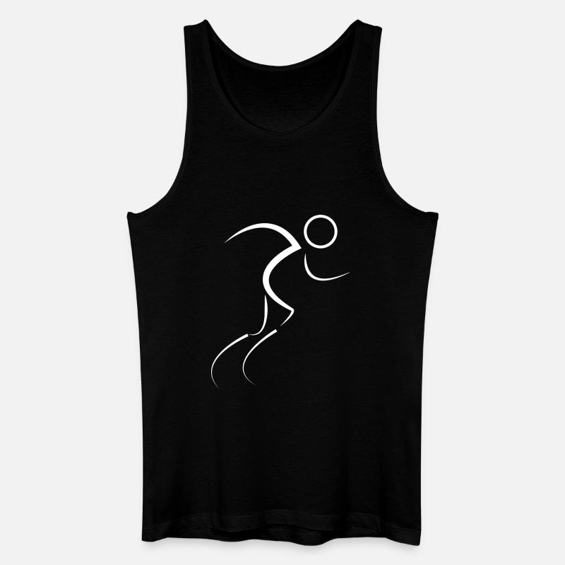 Marathon Marathonlauf - Männer Bio Tank Top - Schwarz