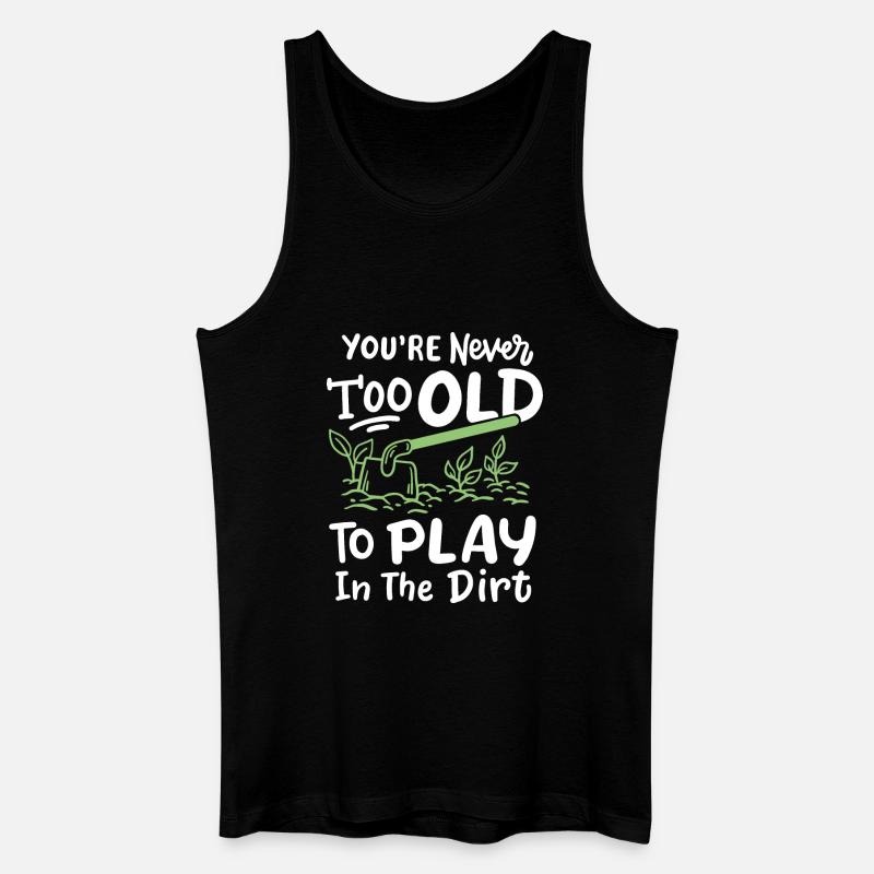 Gartenarbeit Hacken Gärtner - Männer Bio Tank Top - Schwarz