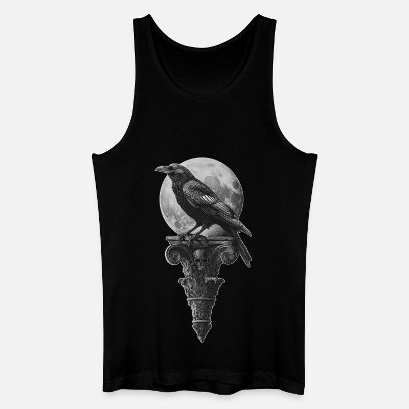 Rabe - Männer Bio Tank Top - Schwarz