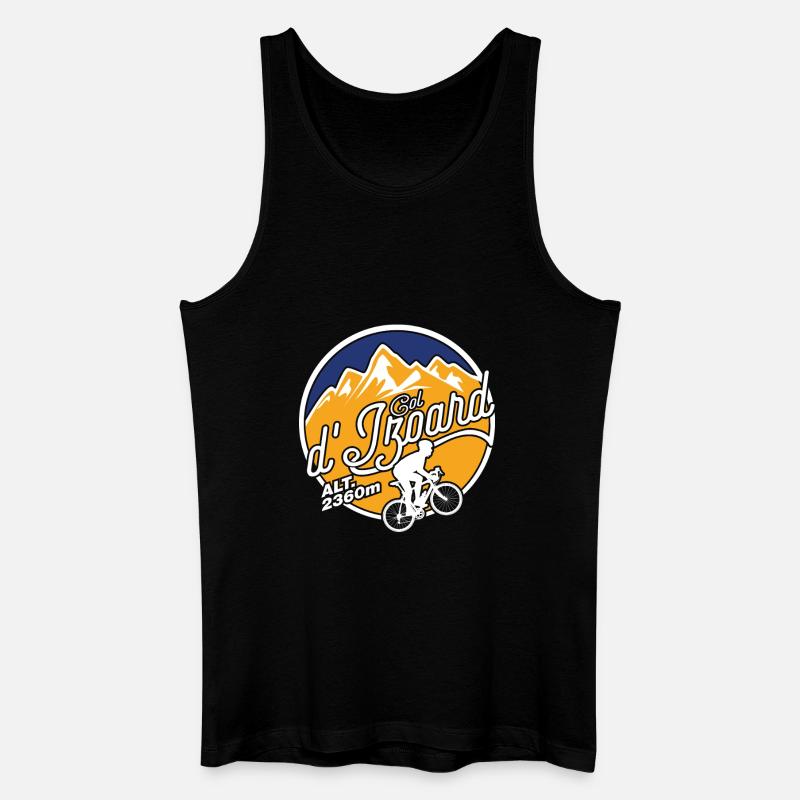 Col d'Izoard Radalpen - Männer Bio Tank Top - Schwarz