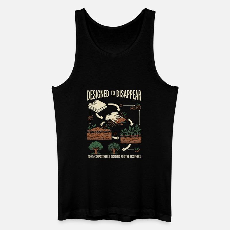 Kompost Experte - Männer Bio Tank Top - Schwarz