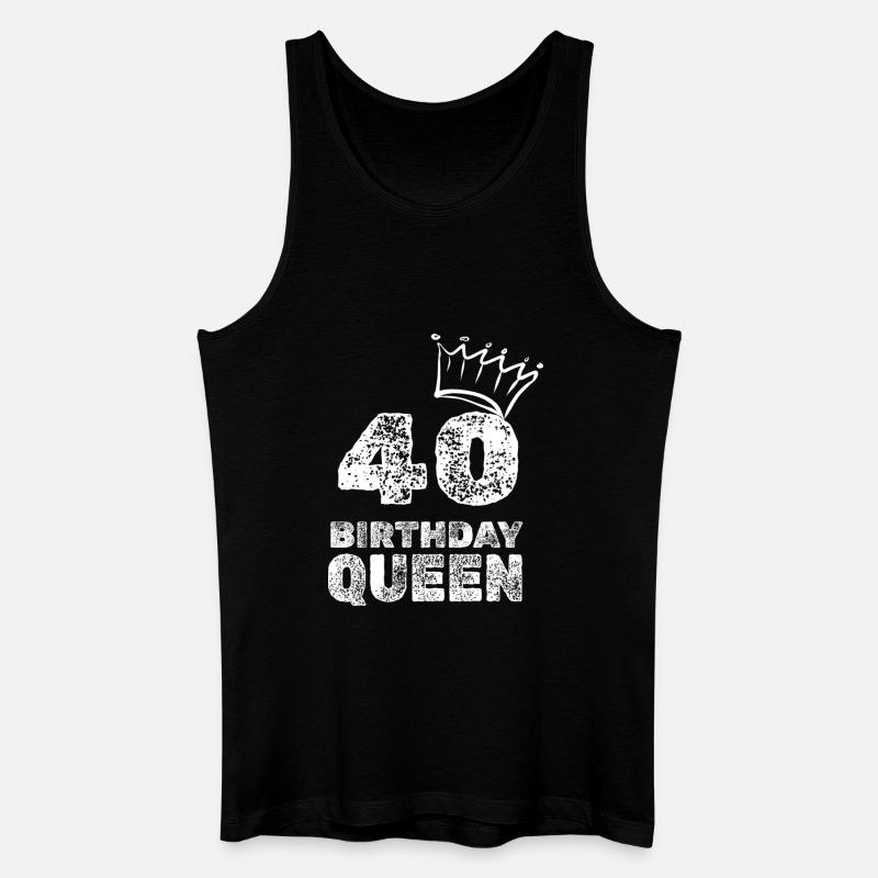 40 - Männer Bio Tank Top - Schwarz