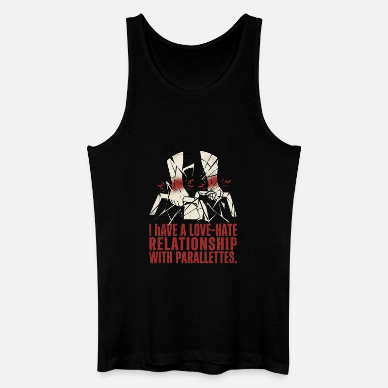 Calisthenics Relationship - Männer Bio Tank Top - Schwarz