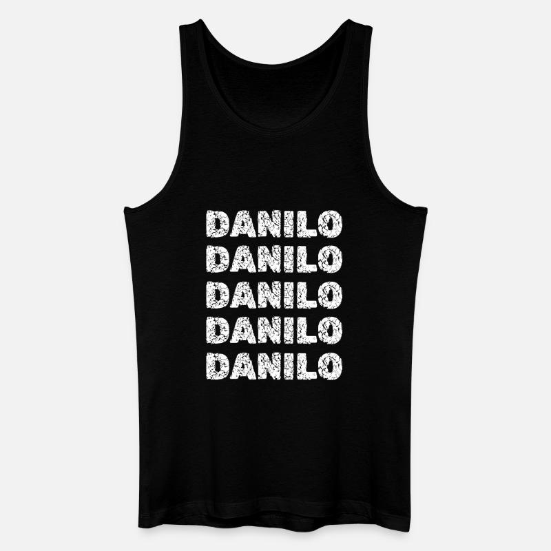 Danilo comme nom - Débardeur bio Homme - noir