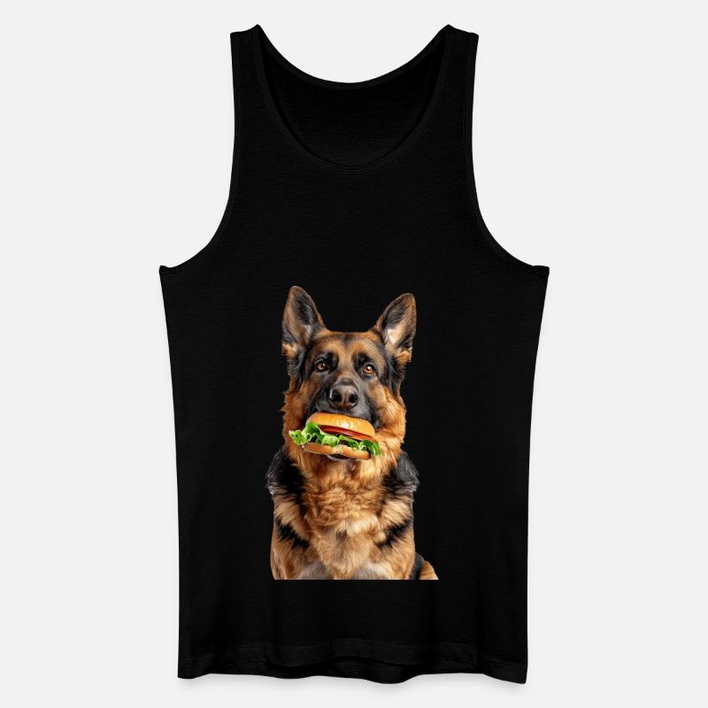 Deutscher Schäferhund - Männer Bio Tank Top - Schwarz