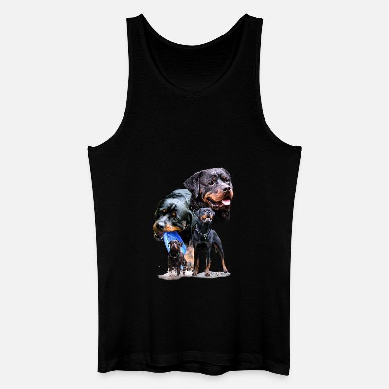 Hunde - Männer Bio Tank Top - Schwarz