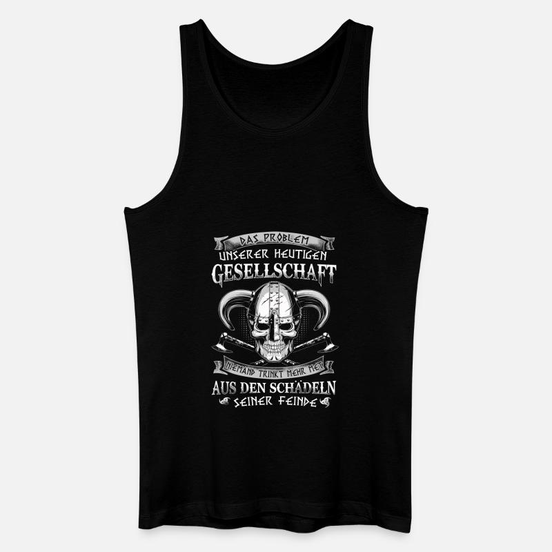 Problem der Gesellschaft - Männer Bio Tank Top - Schwarz