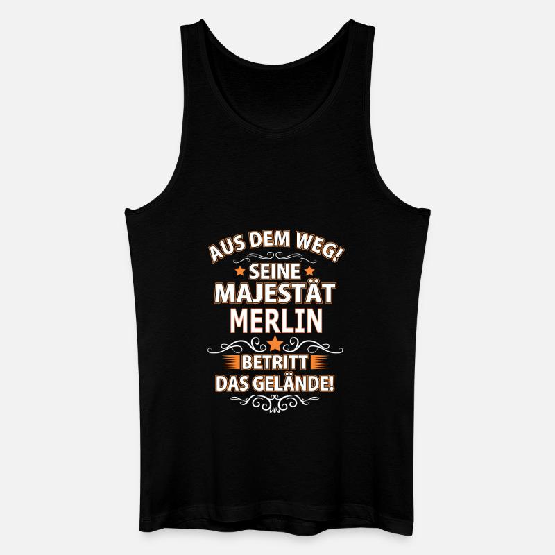 MERLIN - Männer Bio Tank Top - Schwarz