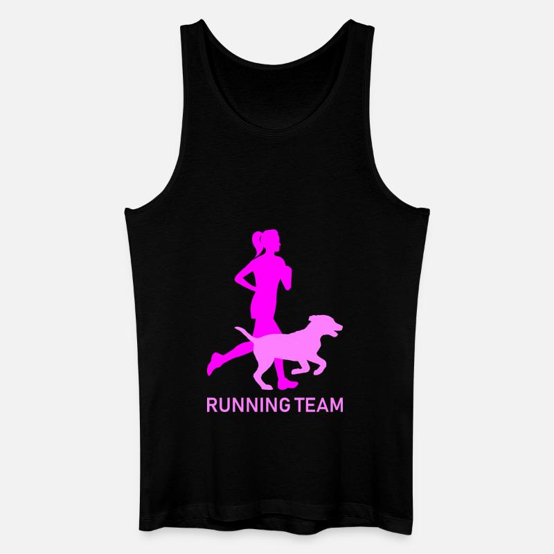 Running team - Männer Bio Tank Top - Schwarz