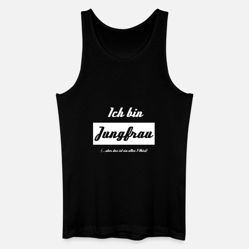 Jungfrau - Männer Bio Tank Top - Schwarz