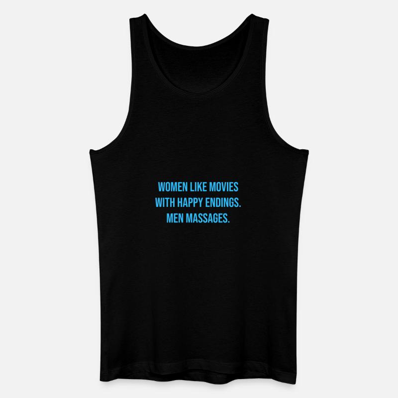 Geschenkidee MassageFan Massage - Männer Bio Tank Top - Schwarz