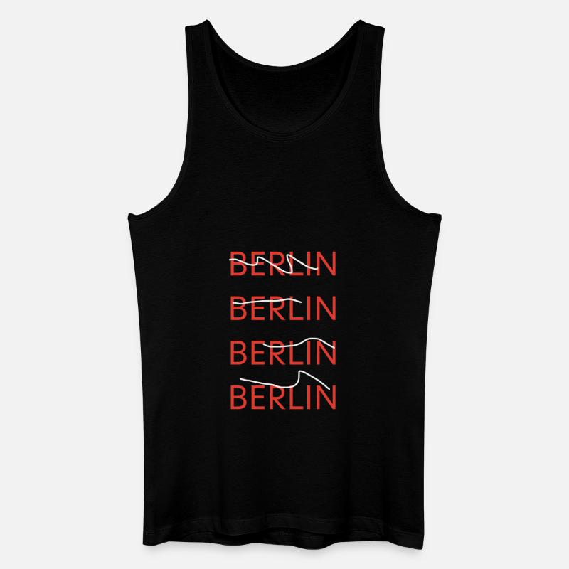Berlin Berlin Berlin Berlin - Männer Bio Tank Top - Schwarz